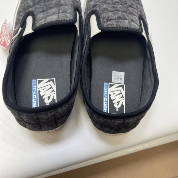 VANS Slip-Er 2 Mule Slippers Gray Cheetah AOP Black White Gum Cozy Men 8, Wom 10 - Picture 7 of 13